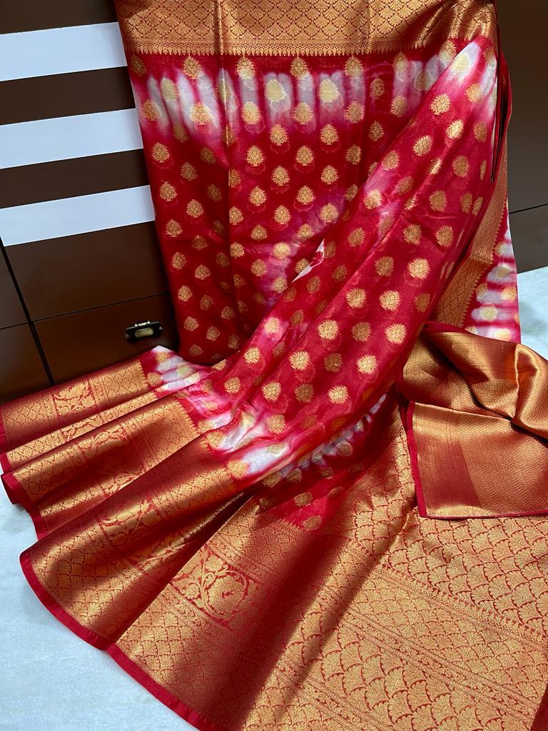 Banarasi Dyable Warm Soft Silk Saree