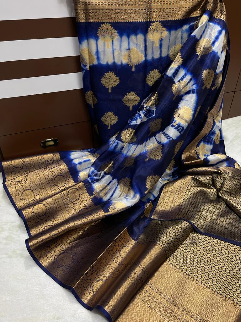 Banarasi Dyable Warm Soft Silk Saree