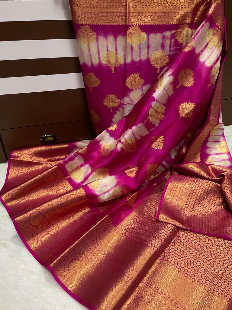 Banarasi Dyable Warm Soft Silk Saree