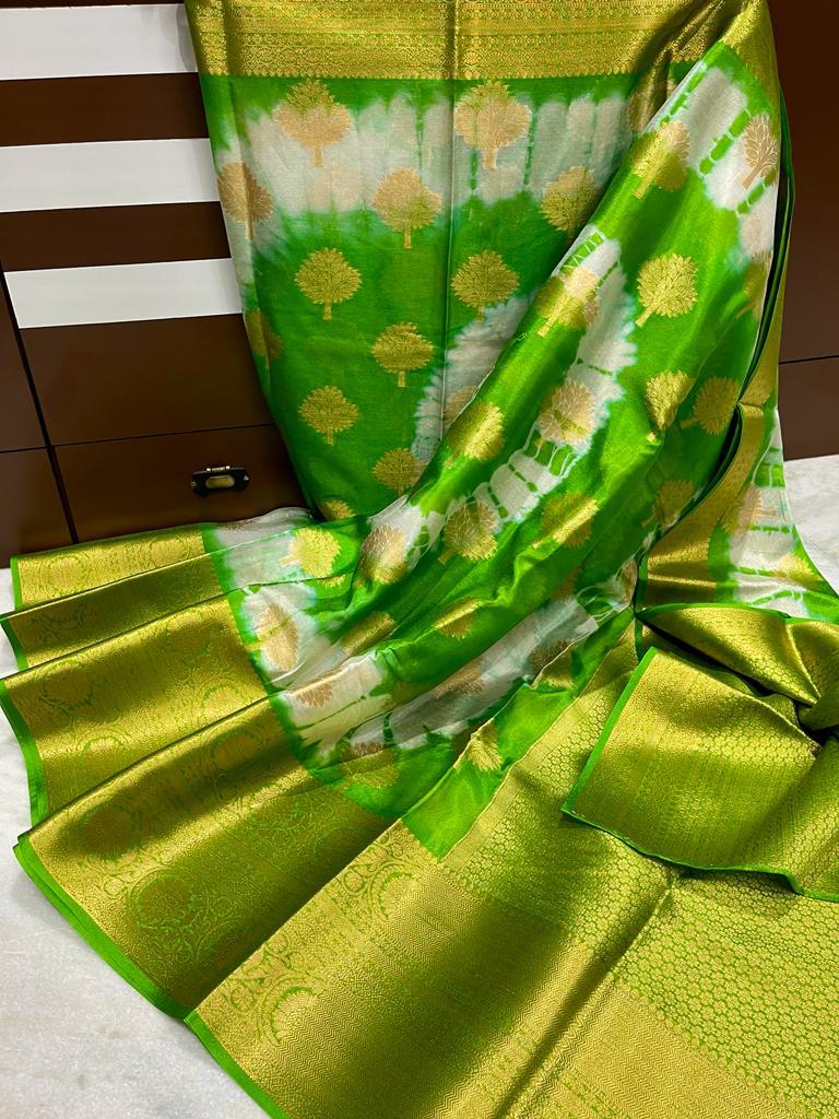 Banarasi Dyable Warm Soft Silk Saree