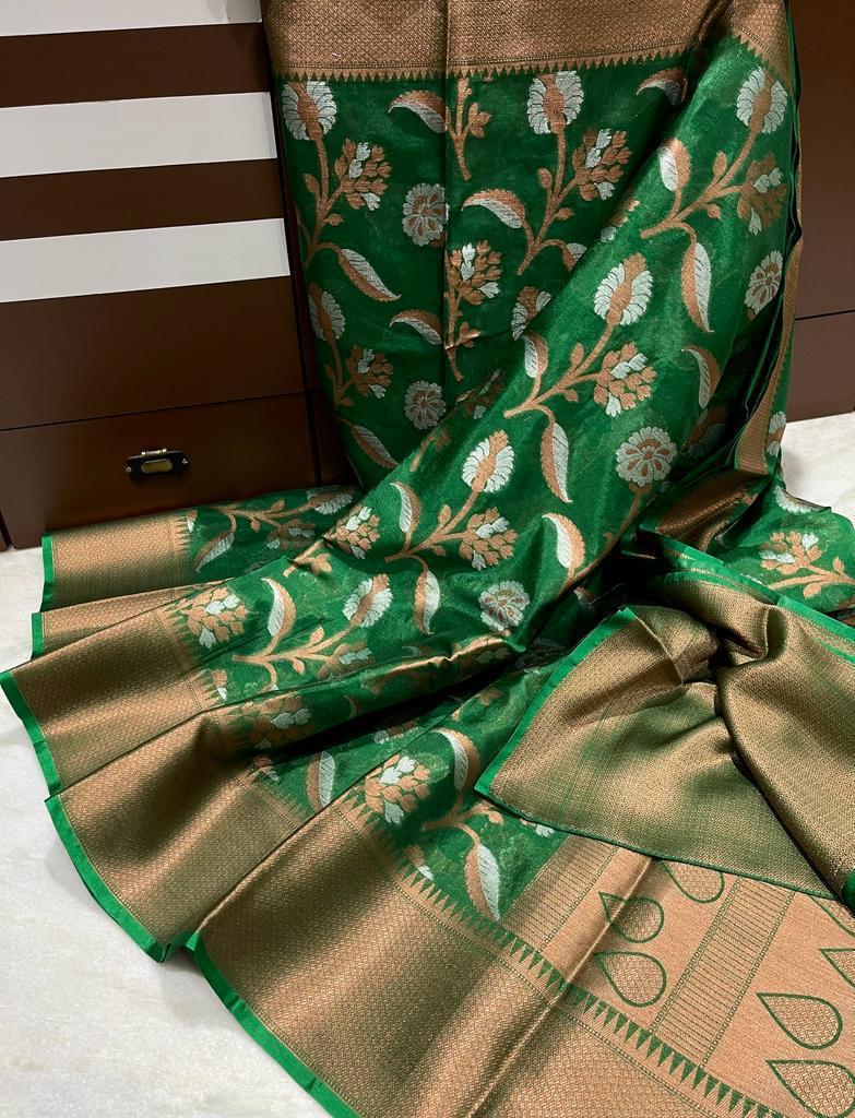Banarasi Dyable Warm Soft Silk Saree