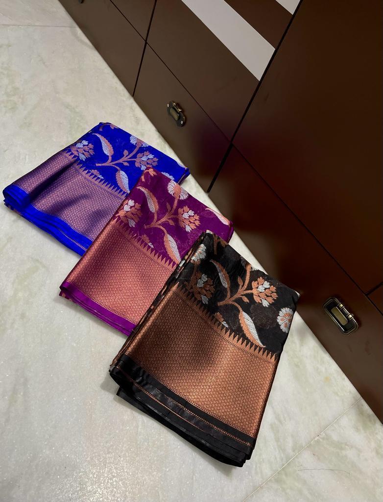 Banarasi Dyable Warm Soft Silk Saree