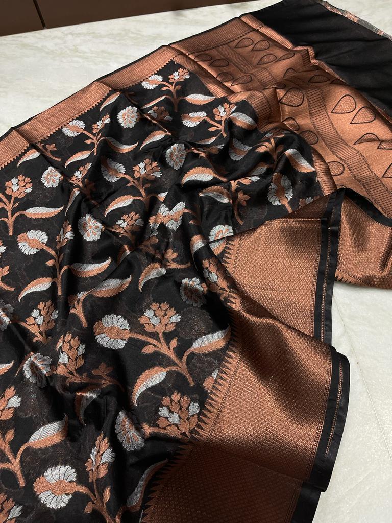 Banarasi Dyable Warm Soft Silk Saree