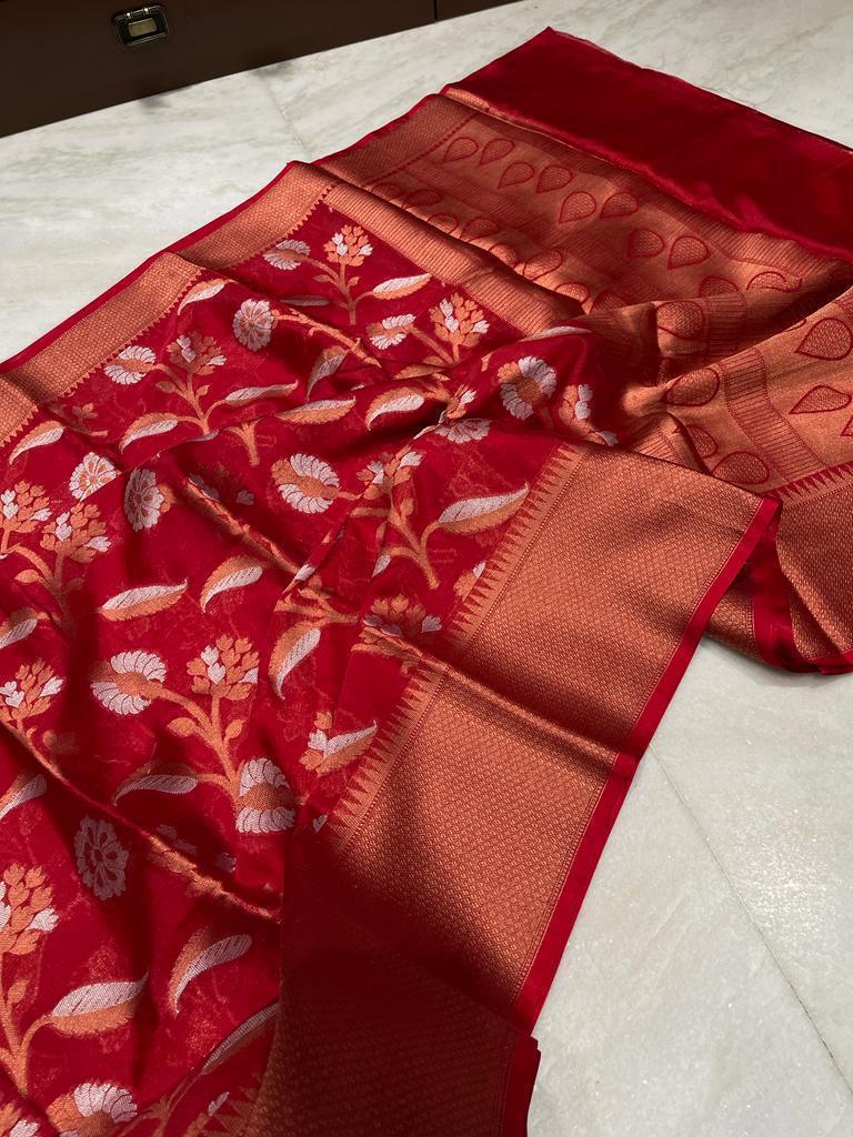 Banarasi Dyable Warm Soft Silk Saree
