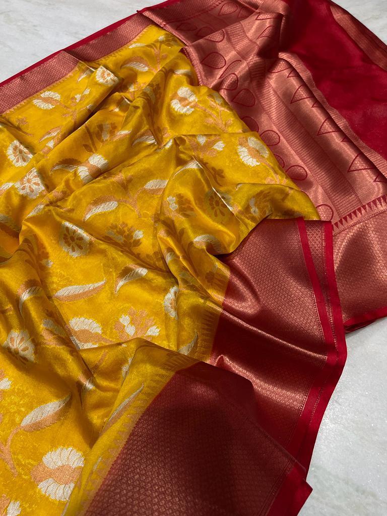 Banarasi Dyable Warm Soft Silk Saree