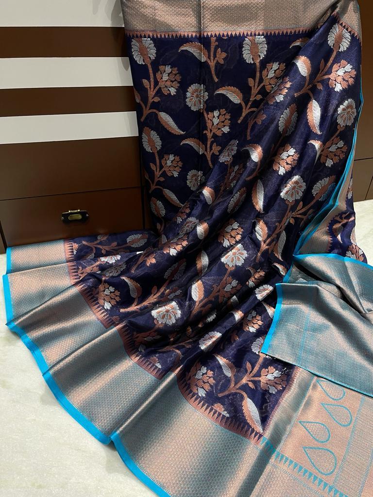 Banarasi Dyable Warm Soft Silk Saree