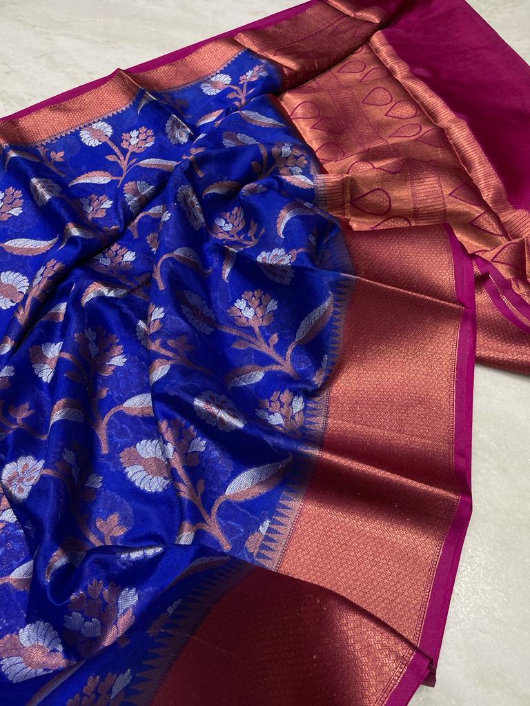 Banarasi Dyable Warm Soft Silk Saree