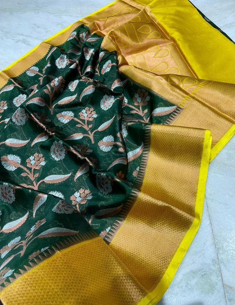 Banarasi Dyable Warm Soft Silk Saree