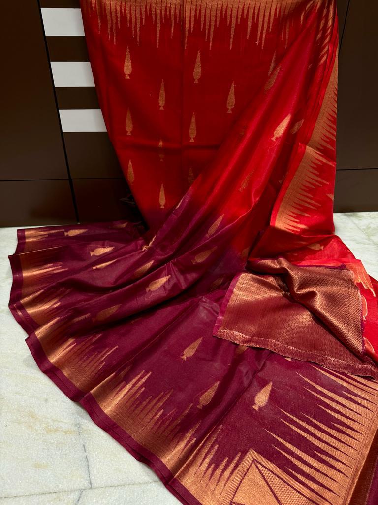 Banarasi Dyable Warm Soft Silk Saree