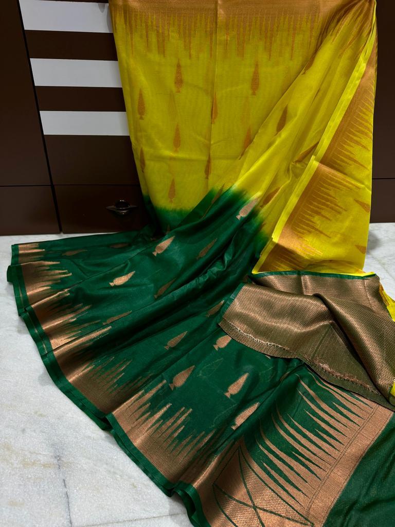 Banarasi Dyable Warm Soft Silk Saree