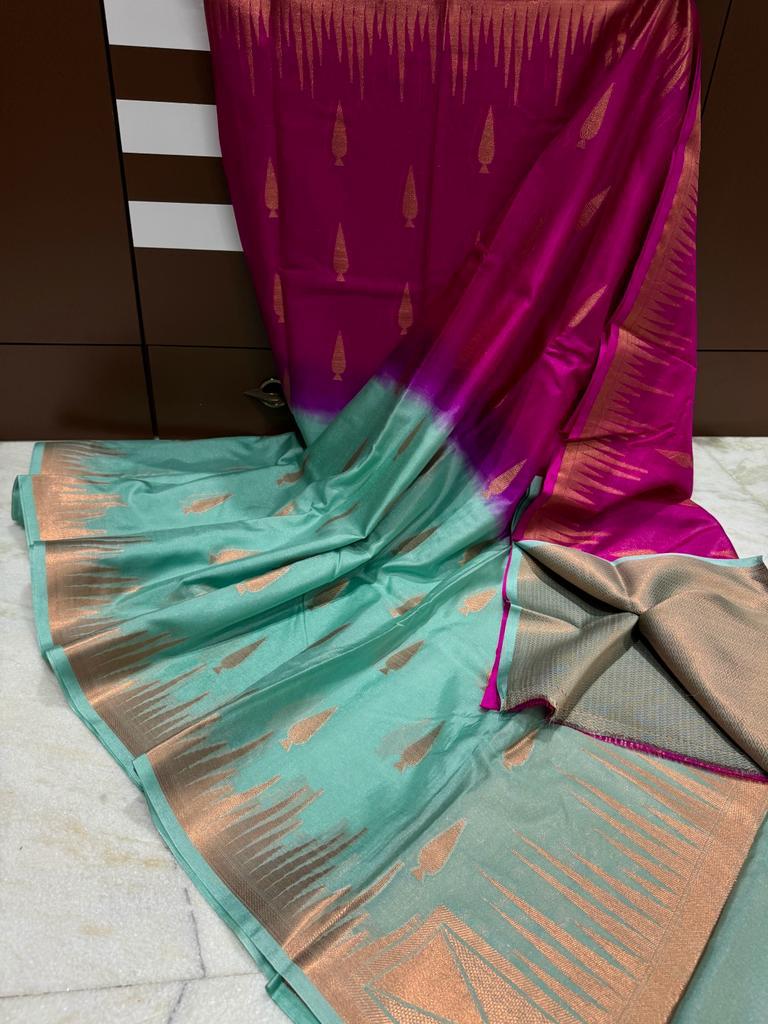 Banarasi Dyable Warm Soft Silk Saree