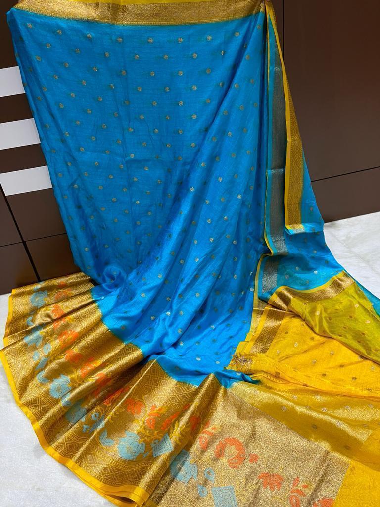 Banarasi Dyable Warm Soft Silk Saree