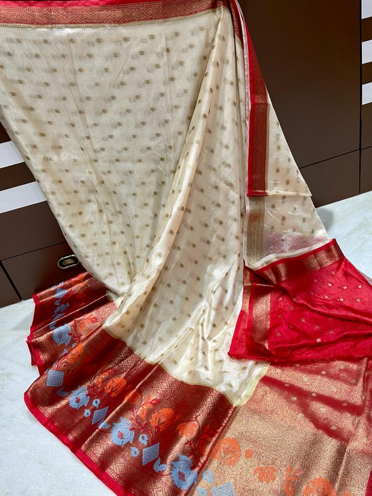 Banarasi Dyable Warm Soft Silk Saree