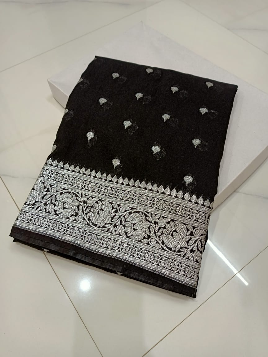 Banarasi Georgette Katan Silk Saree