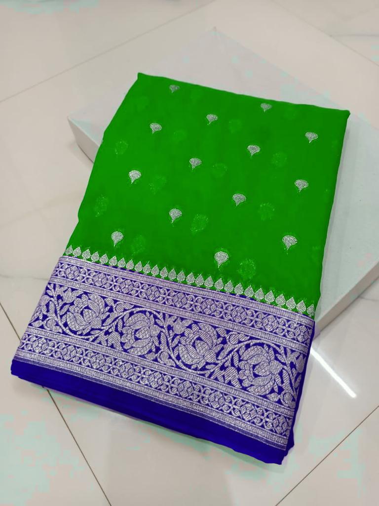 Banarasi Georgette Katan Silk Saree