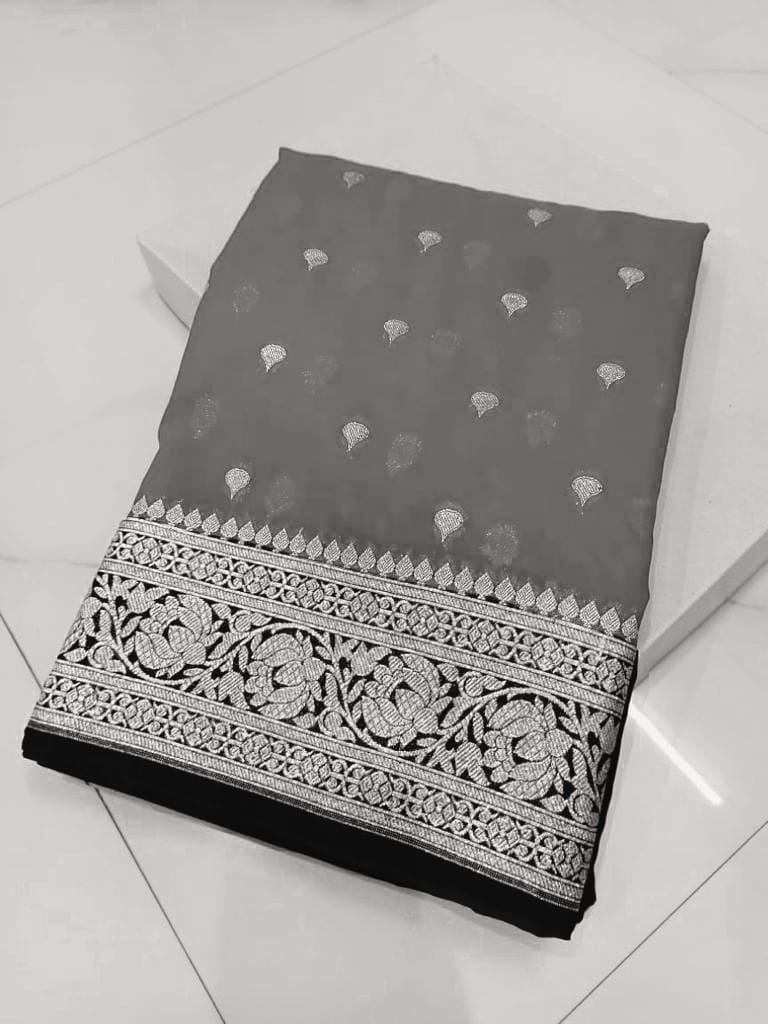 Banarasi Georgette Katan Silk Saree