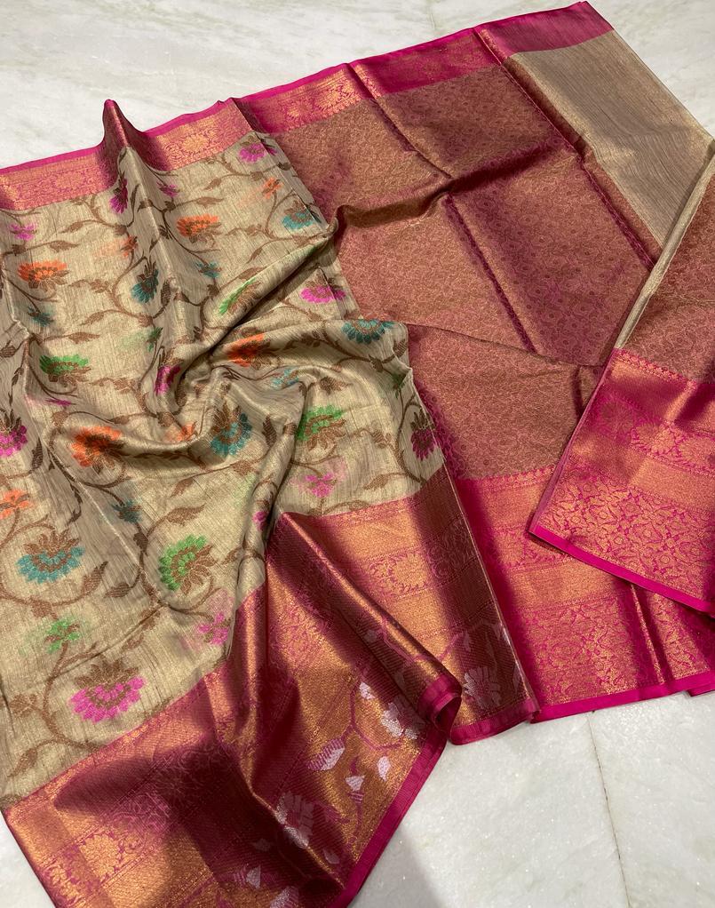 Banarasi Khadi Cotton Saree