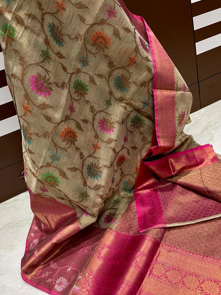 Banarasi Khadi Cotton Saree