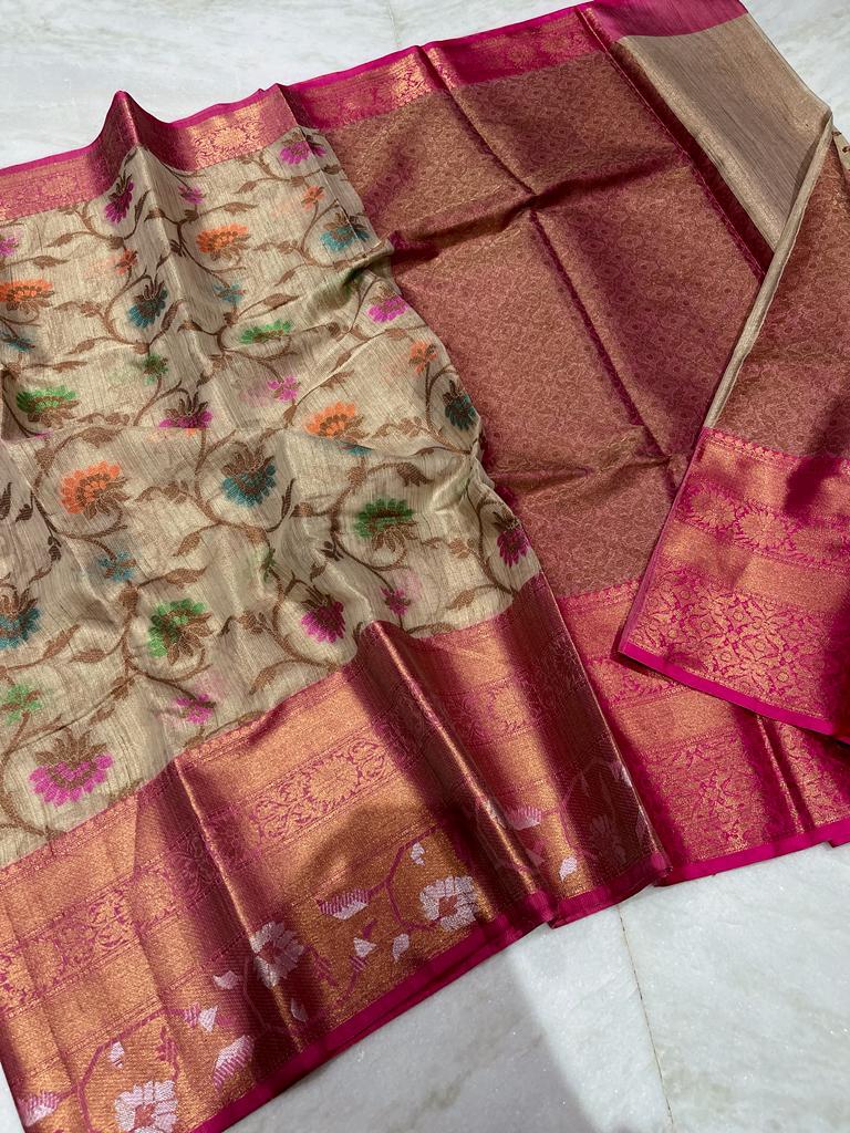 Banarasi Khadi Cotton Saree