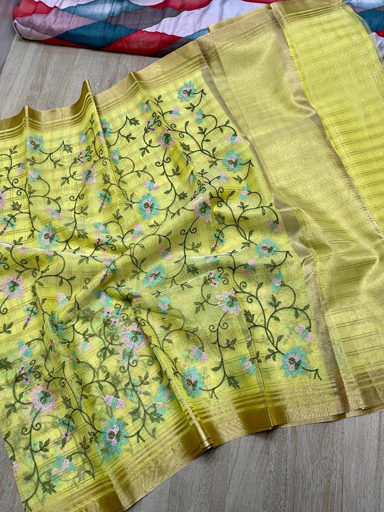 Banarasi Kora Organza Saree