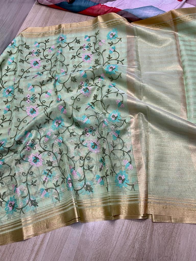 Banarasi Kora Organza Saree