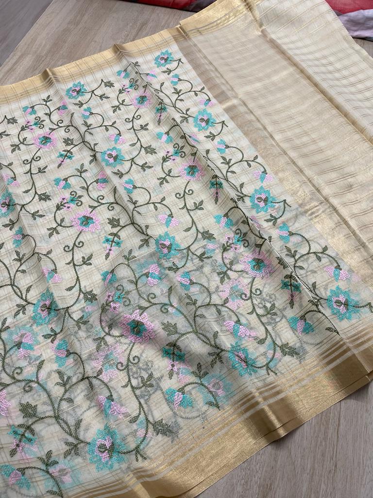Banarasi Kora Organza Saree