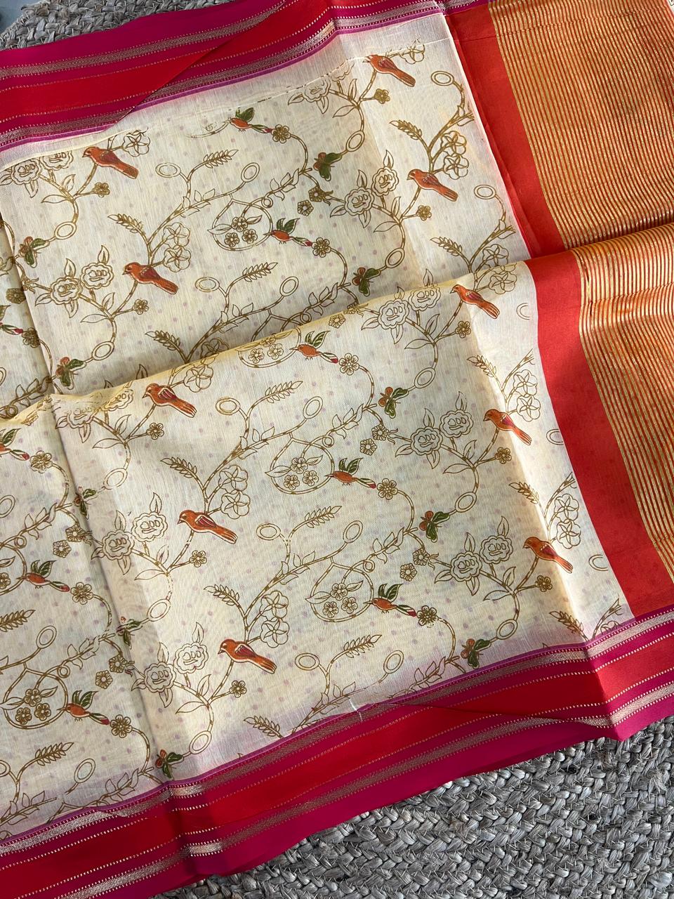 Chanderi Light Weight Silk Saree