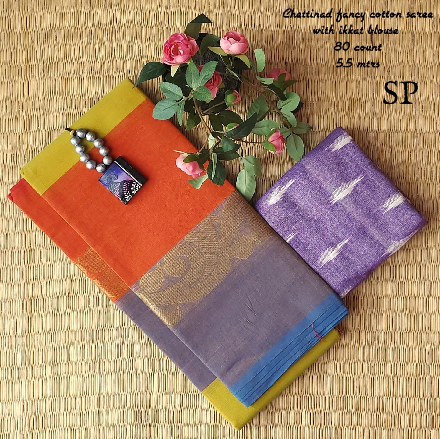 Chettinad fancy cotton saree