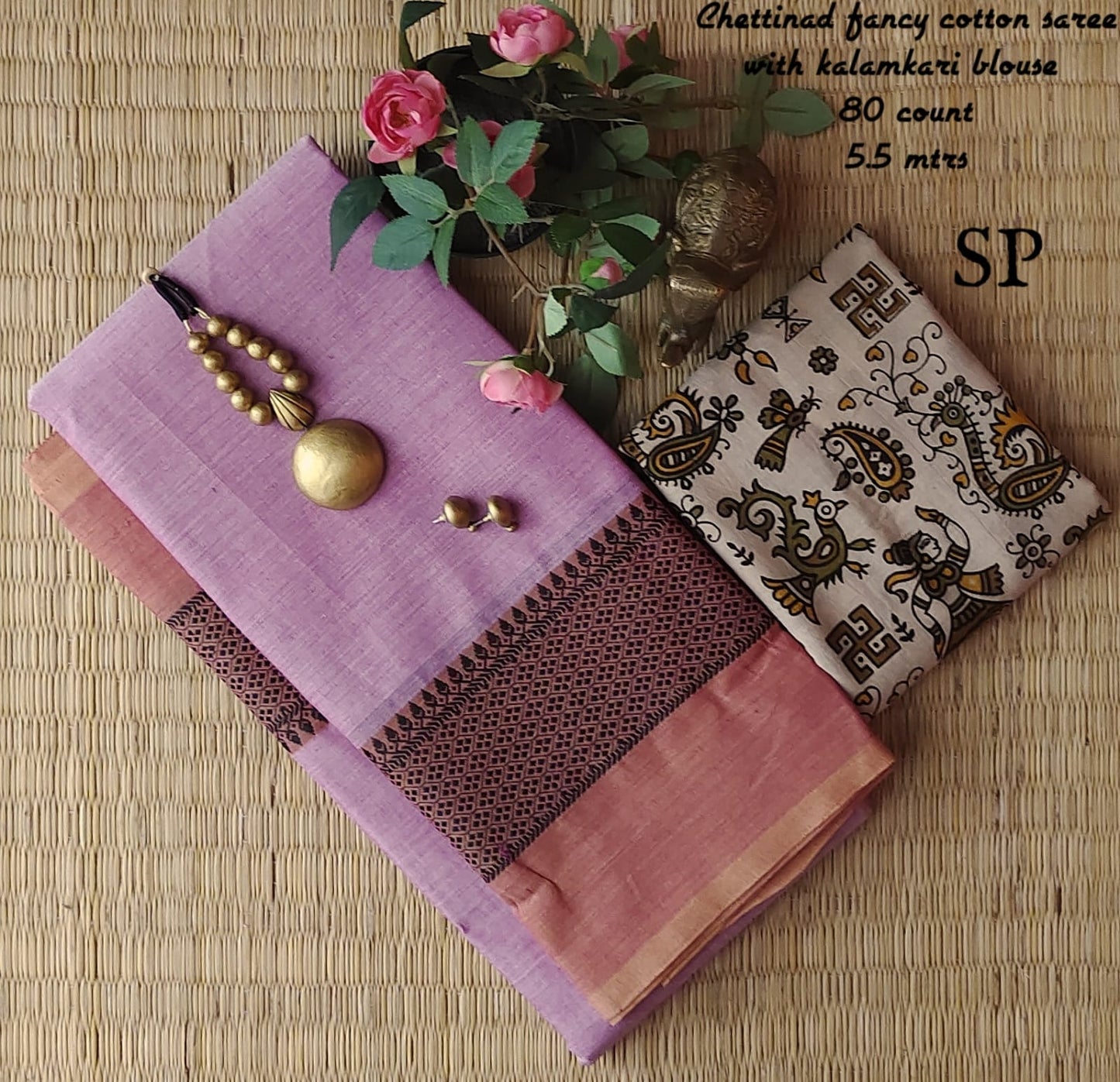 Chettinad fancy cotton saree