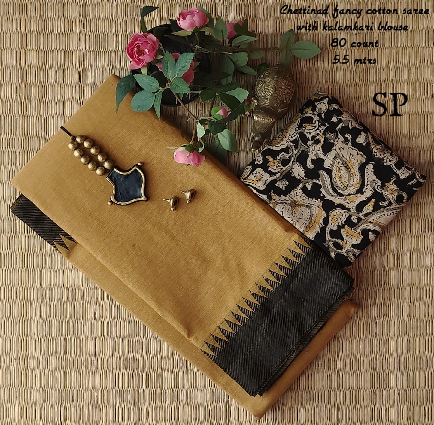 Chettinad fancy cotton saree