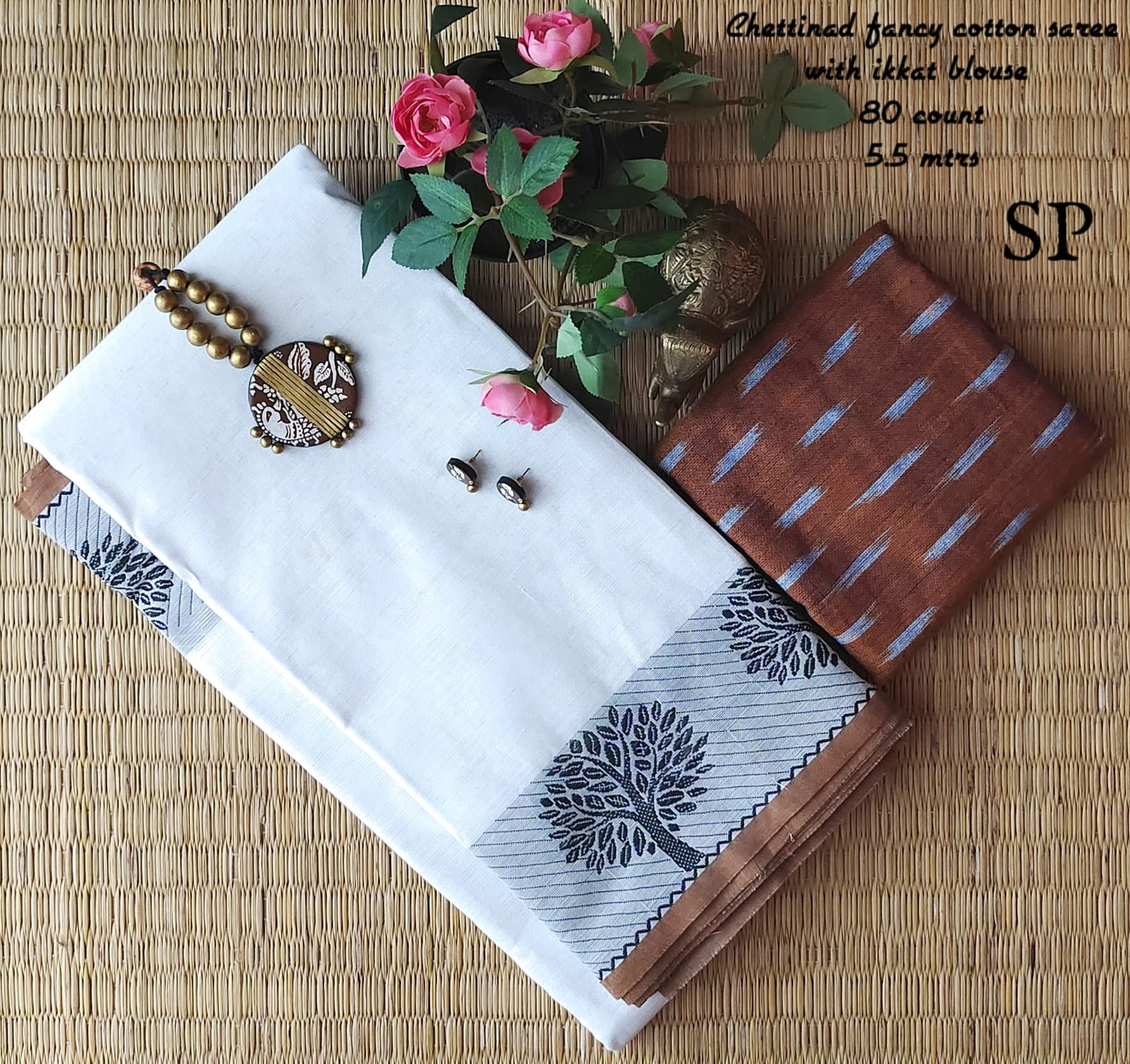 Chettinad fancy cotton saree