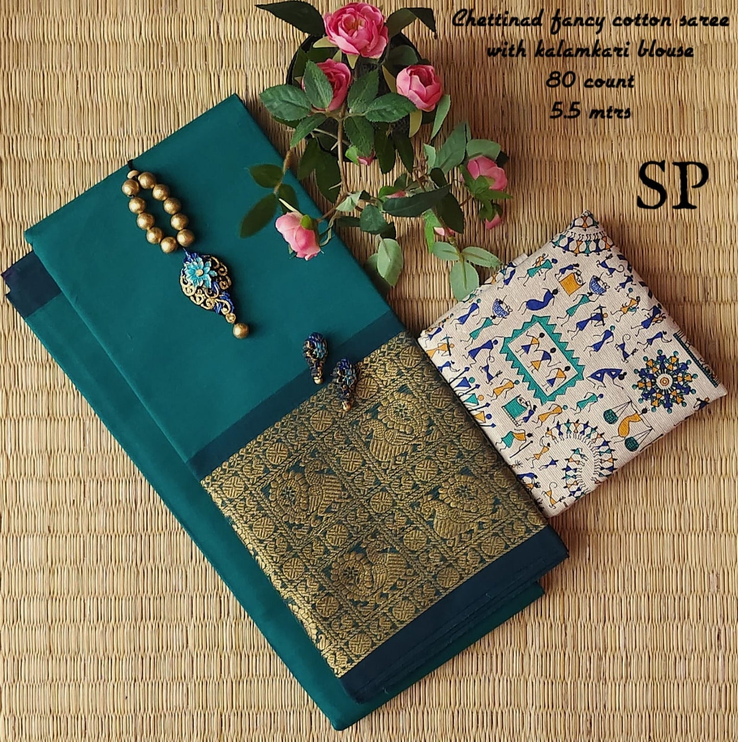 Chettinad fancy cotton saree
