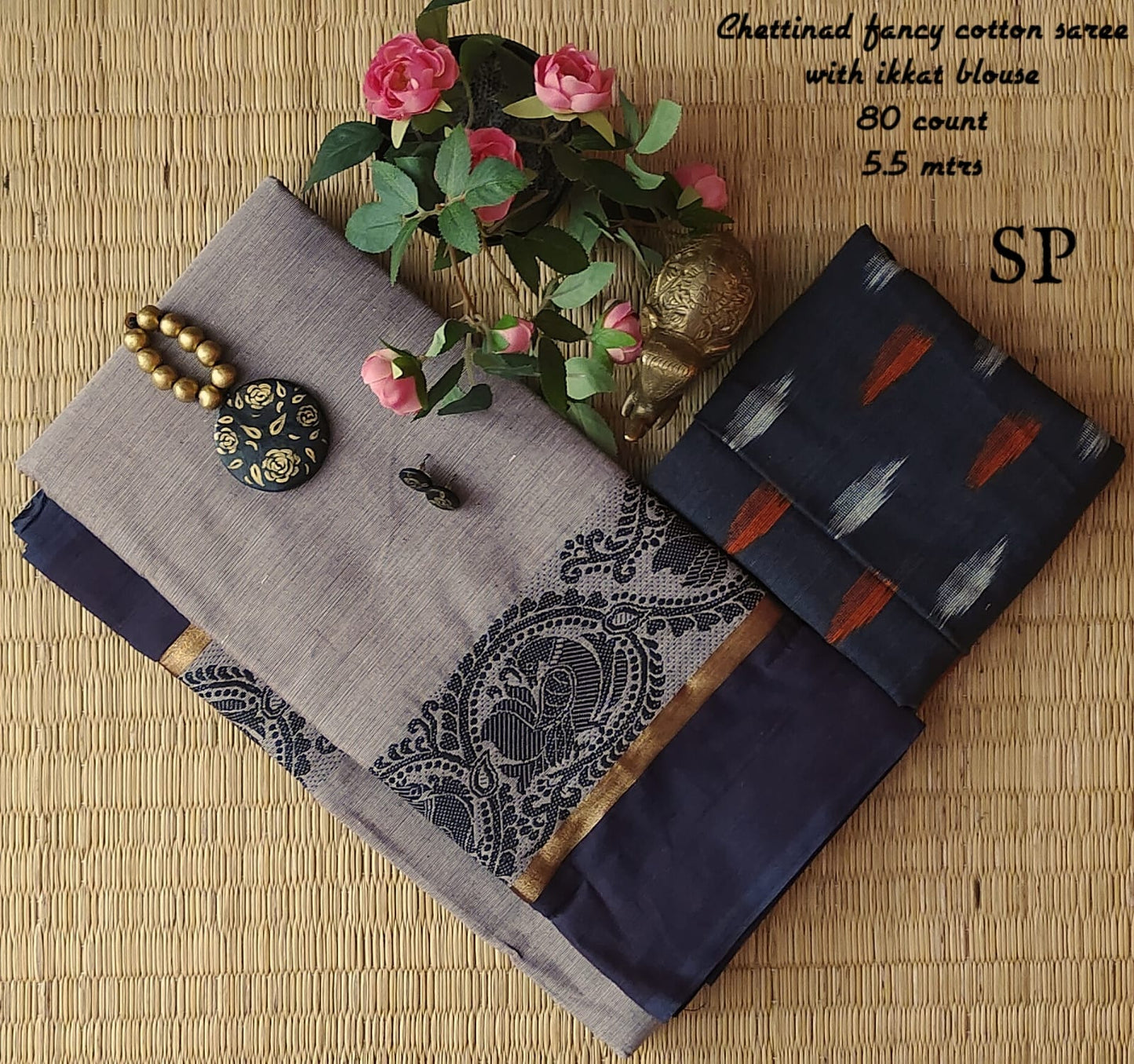 Chettinad fancy cotton saree
