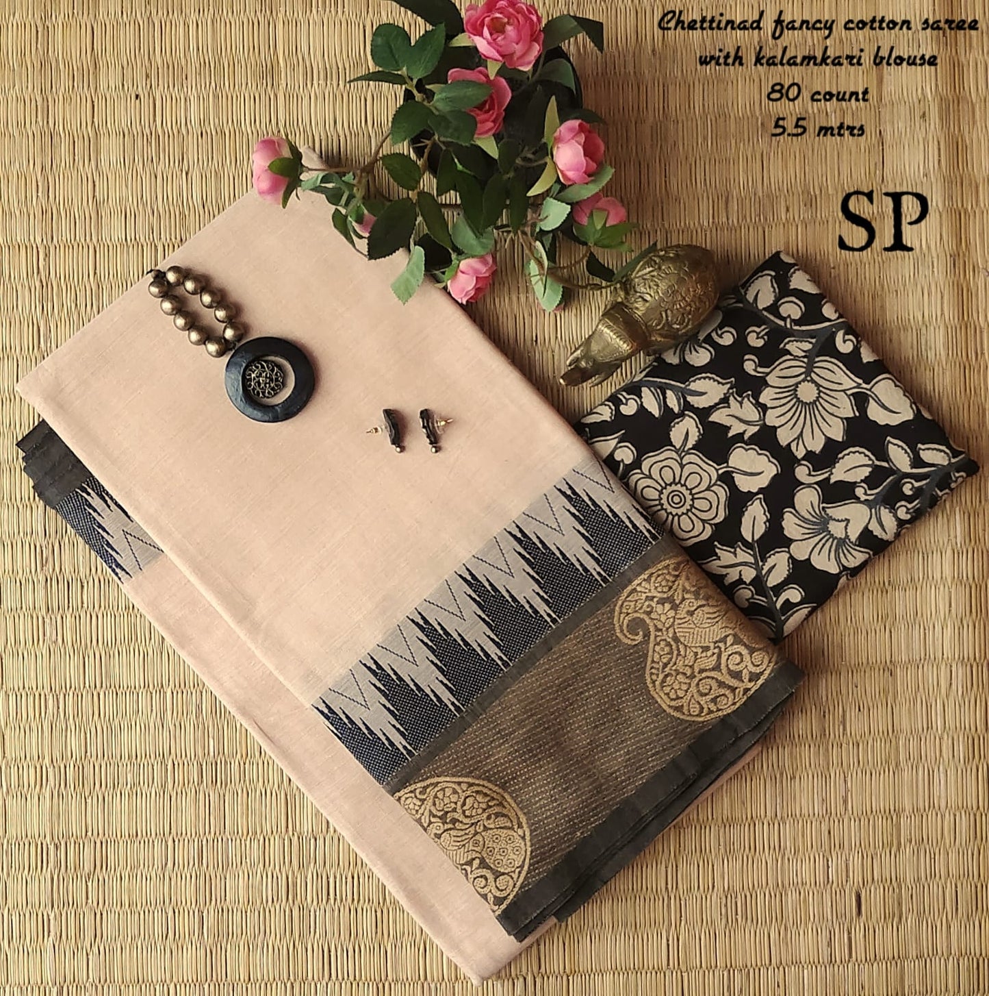 Chettinad fancy cotton saree