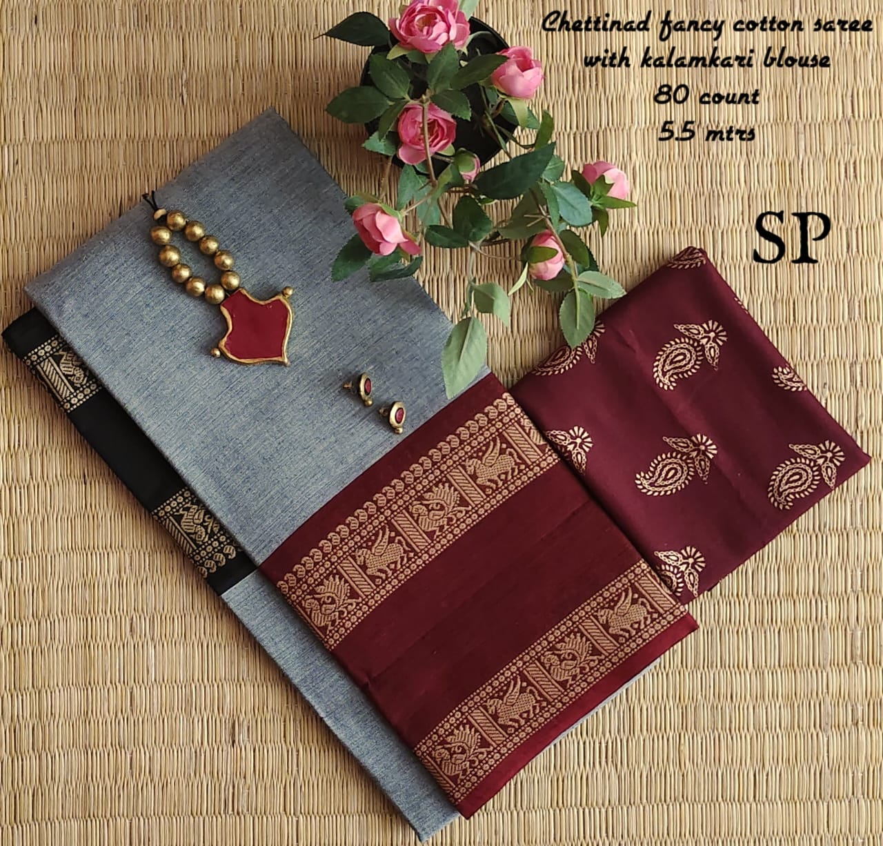 Chettinad fancy cotton saree