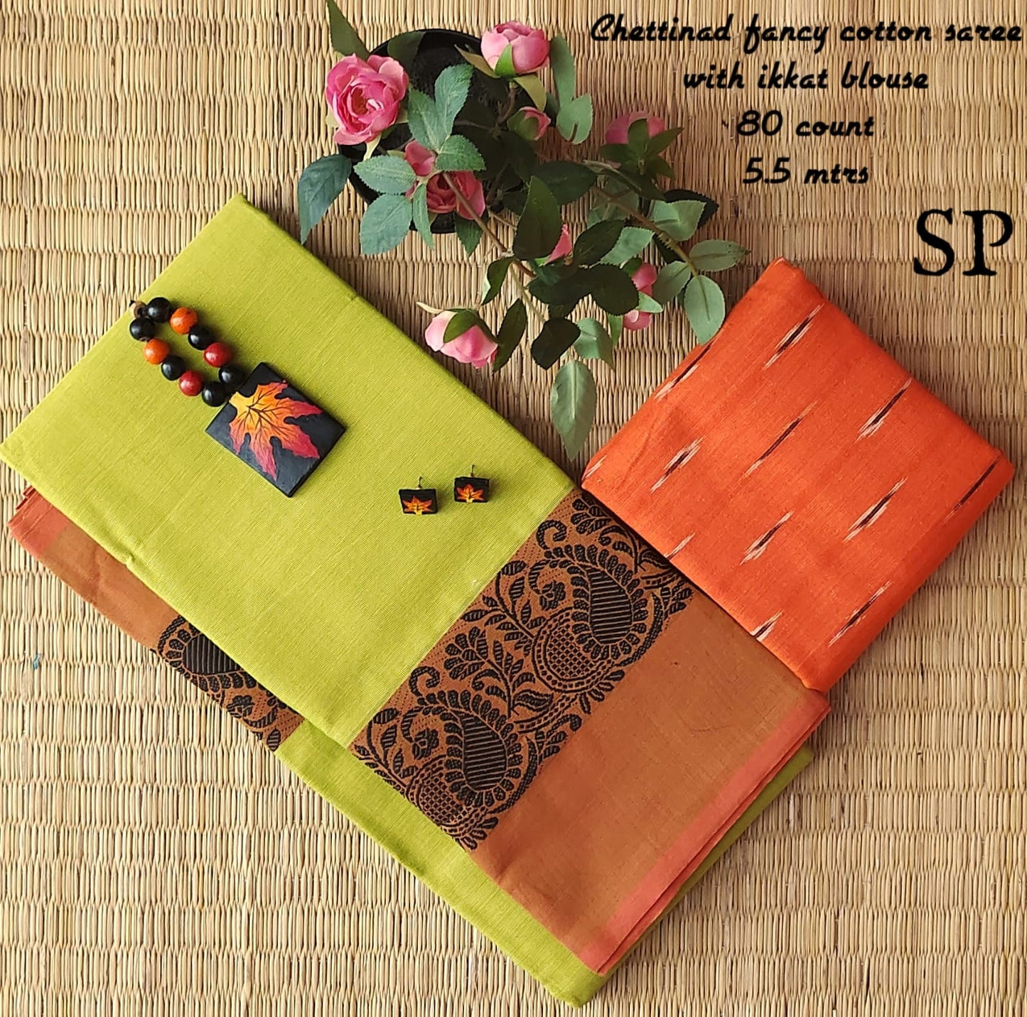 Chettinad fancy cotton saree