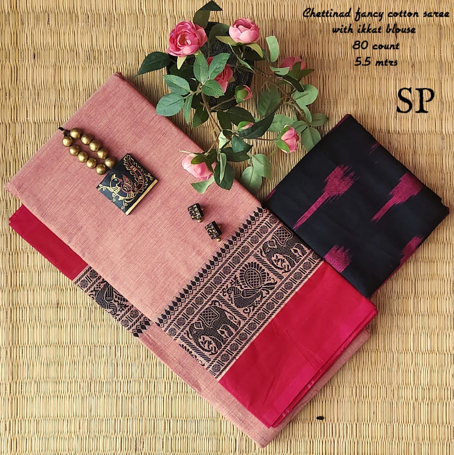 Chettinad fancy cotton saree