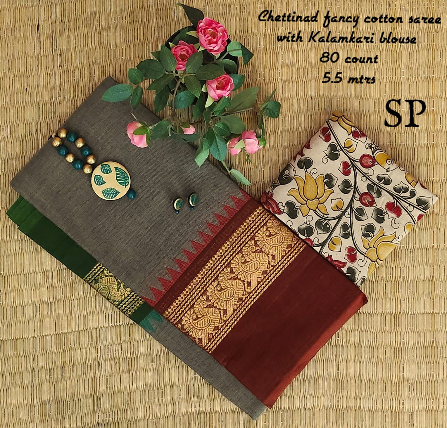 Chettinad fancy cotton saree