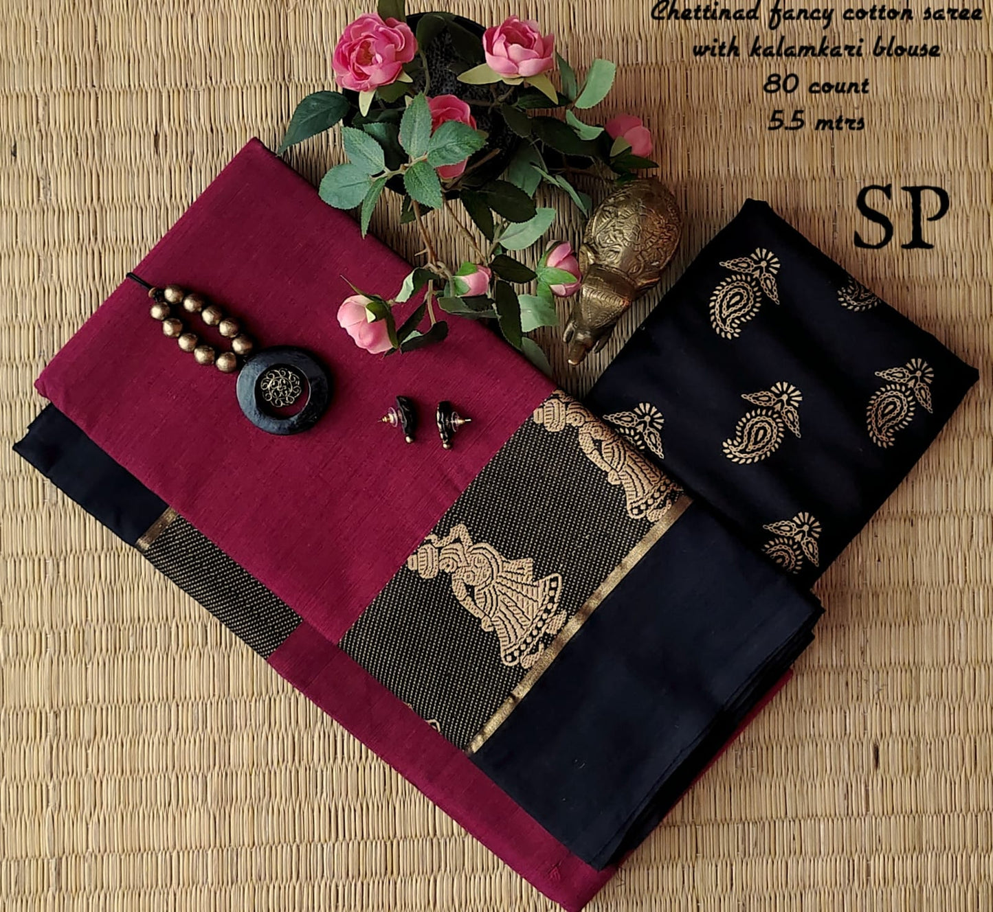Chettinad fancy cotton saree
