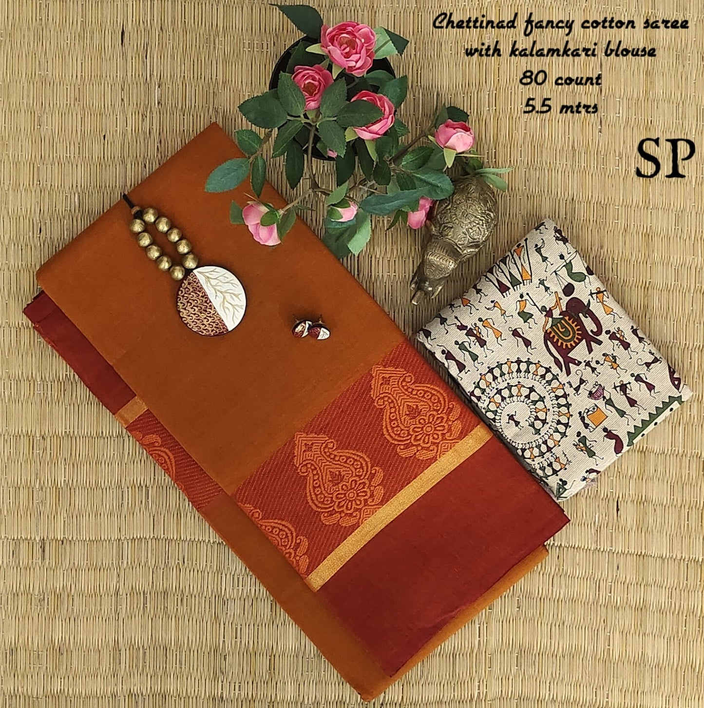 Chettinad fancy cotton saree