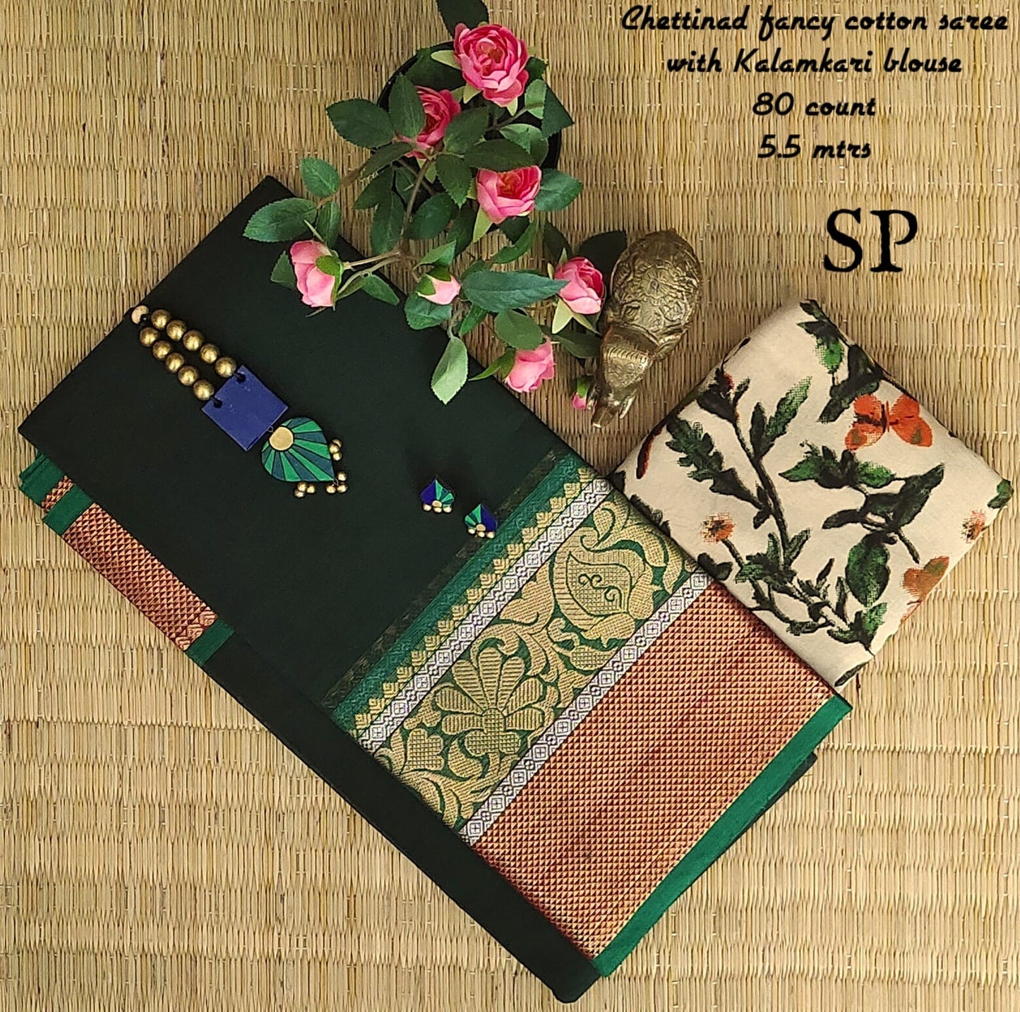 Chettinad fancy cotton saree