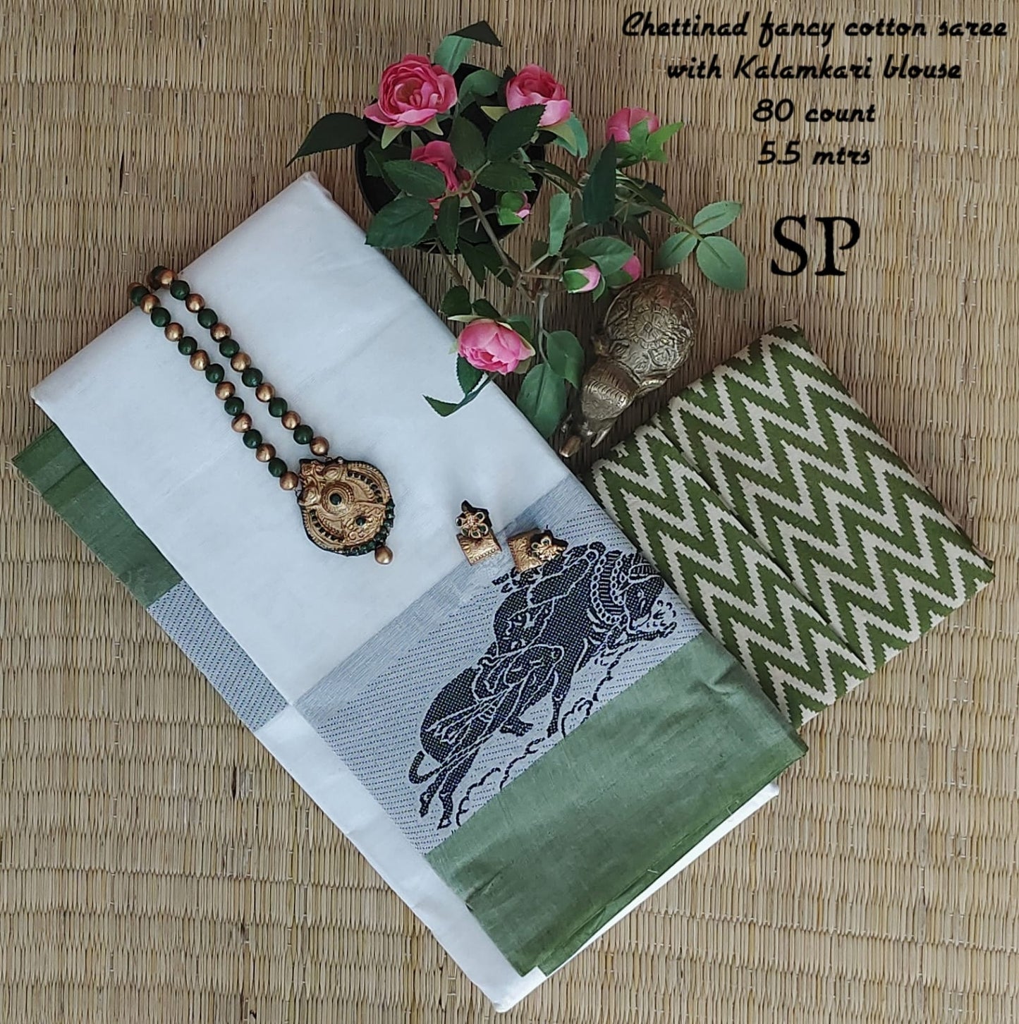 Chettinad fancy cotton saree