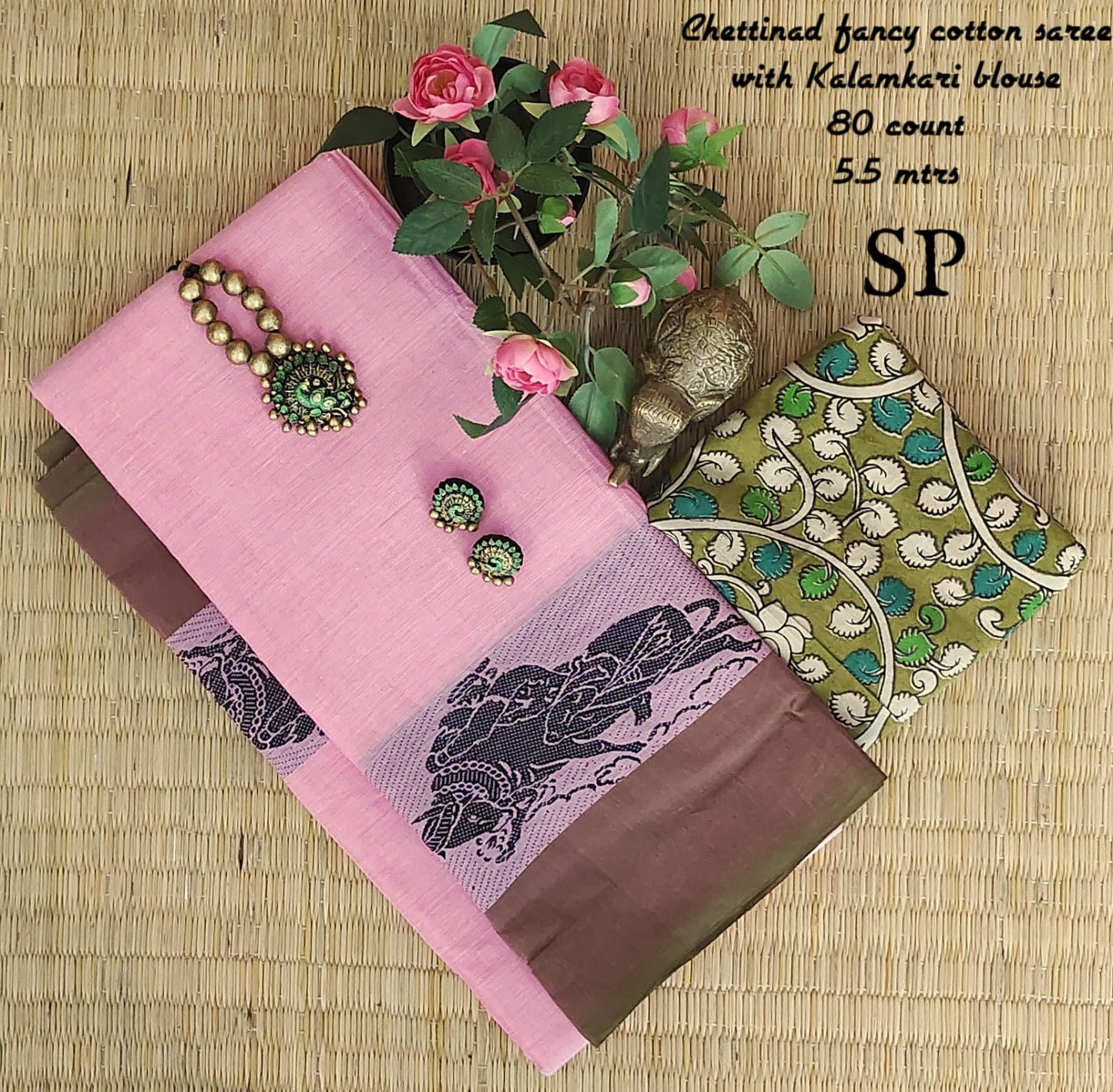 Chettinad fancy cotton saree