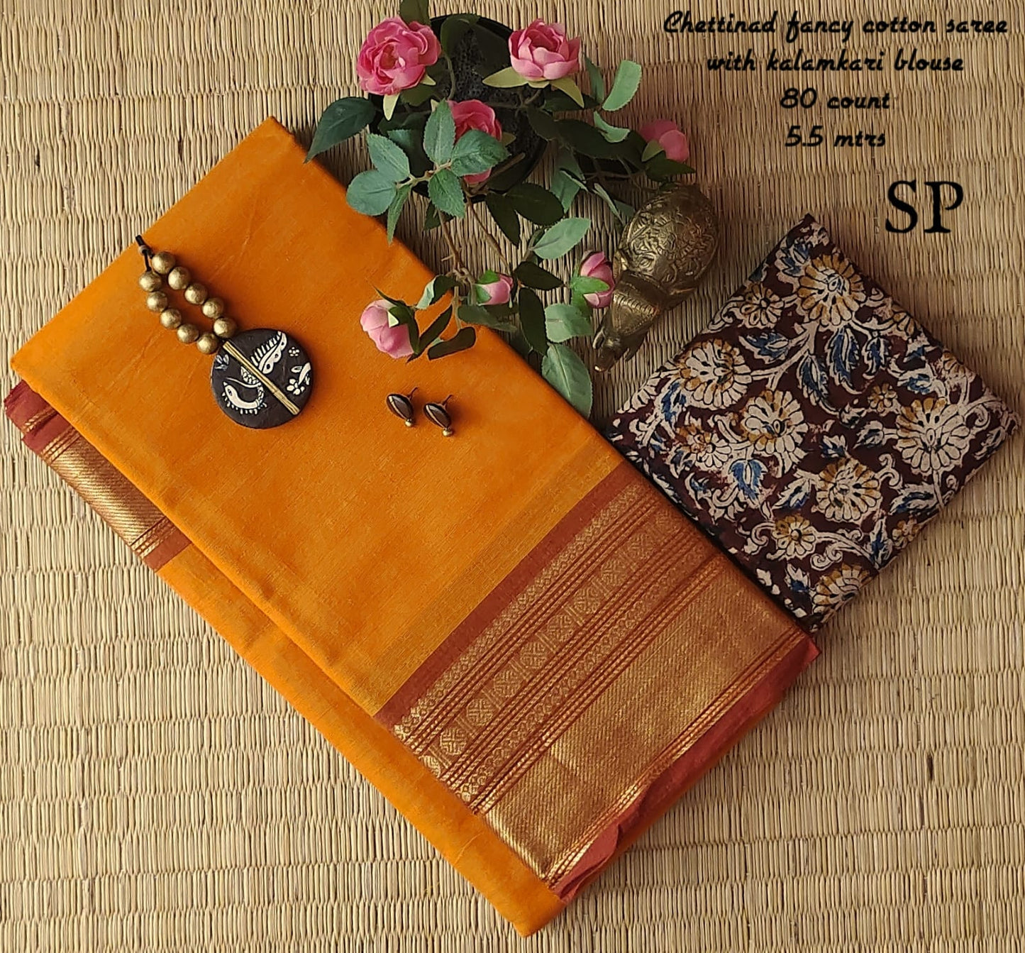 Chettinad fancy cotton saree