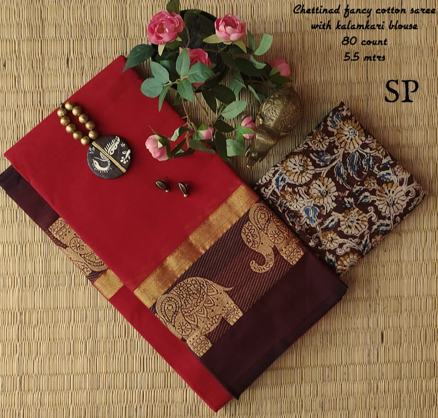 Chettinad fancy cotton saree