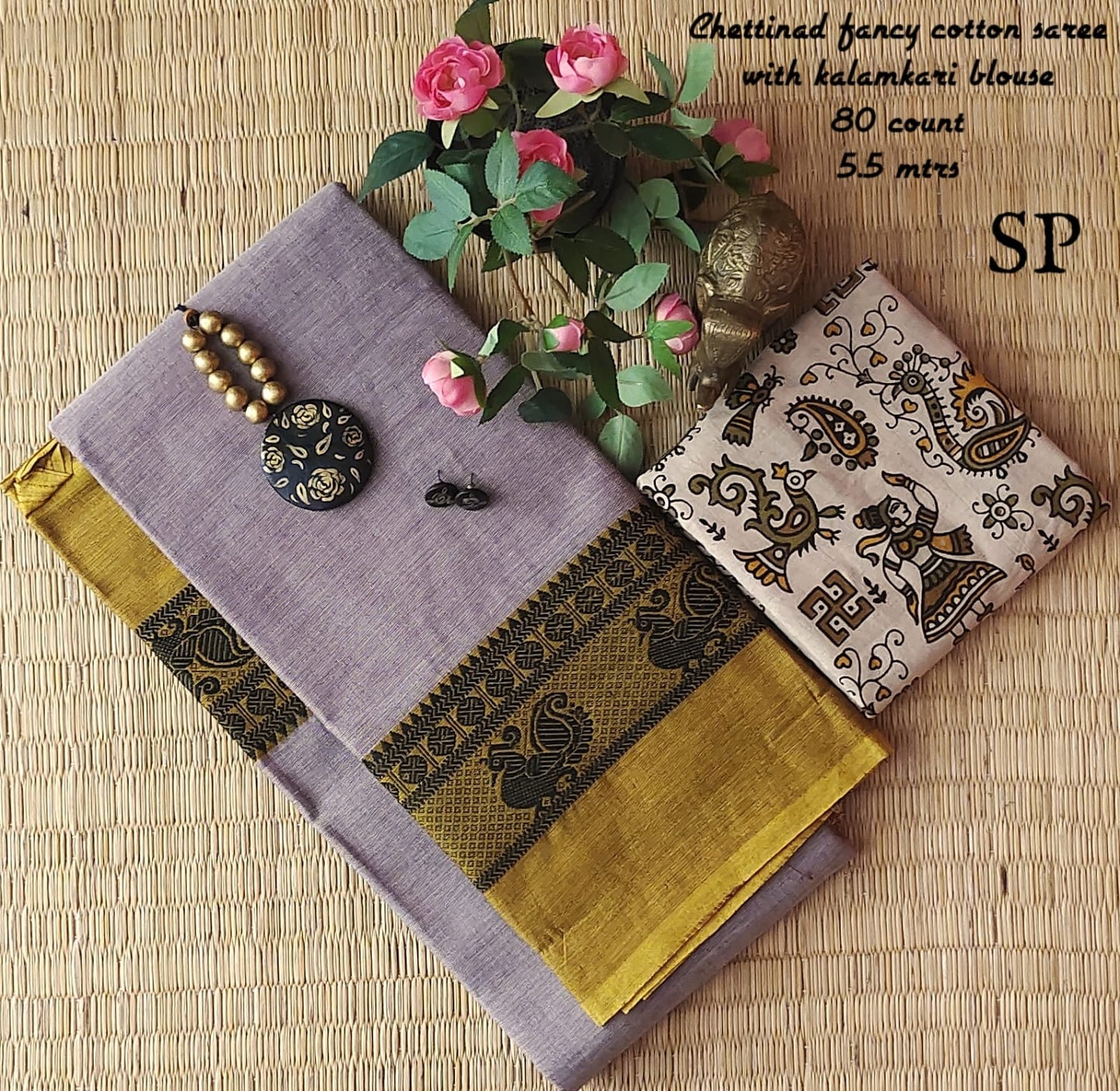 Chettinad fancy cotton saree
