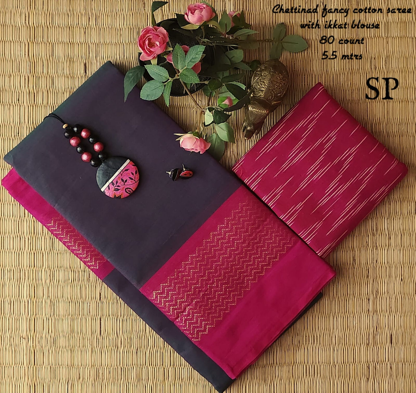 Chettinad fancy cotton saree