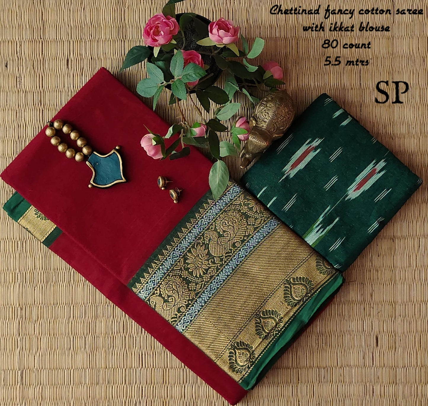 Chettinad fancy cotton saree