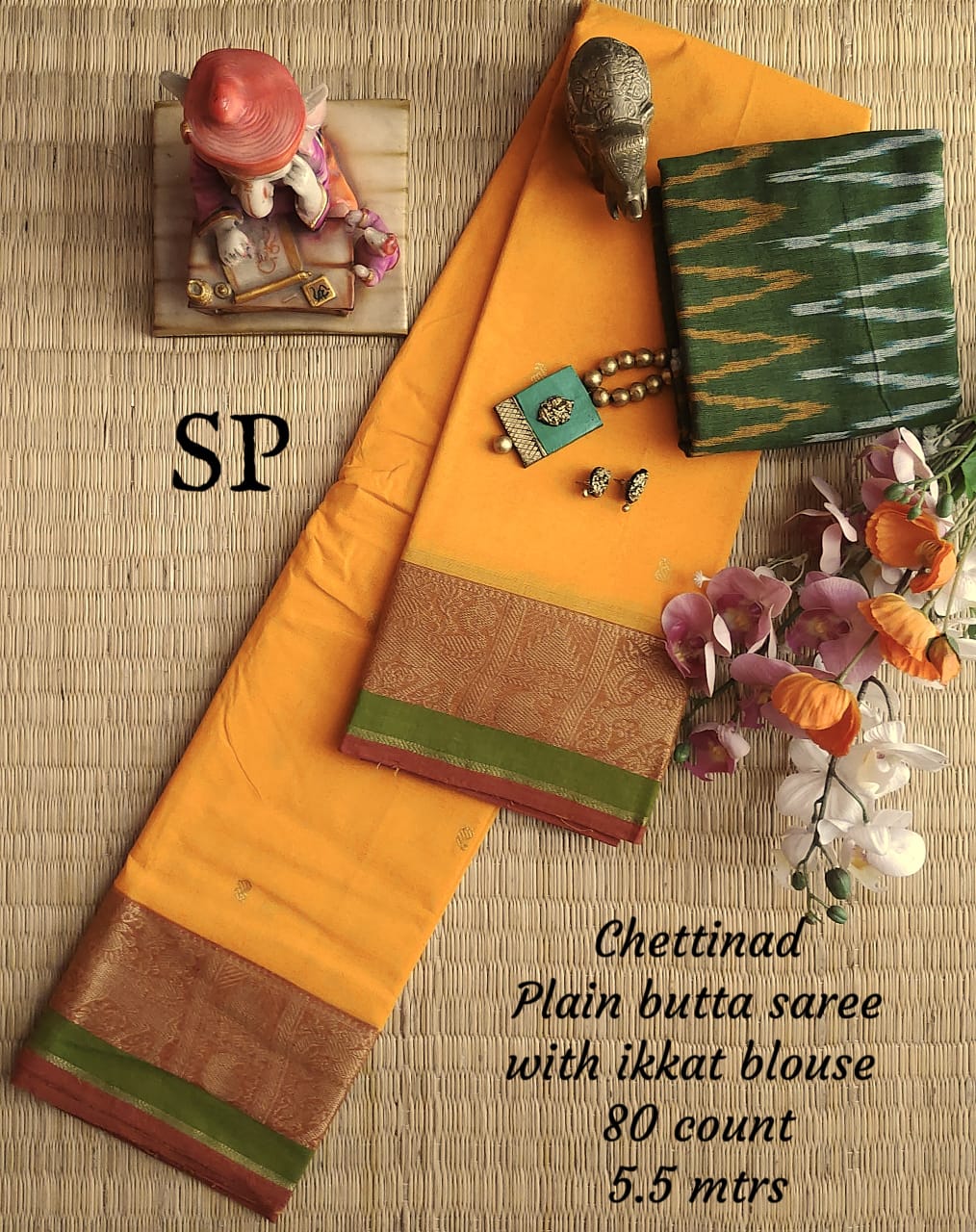 Chettinad fancy cotton saree