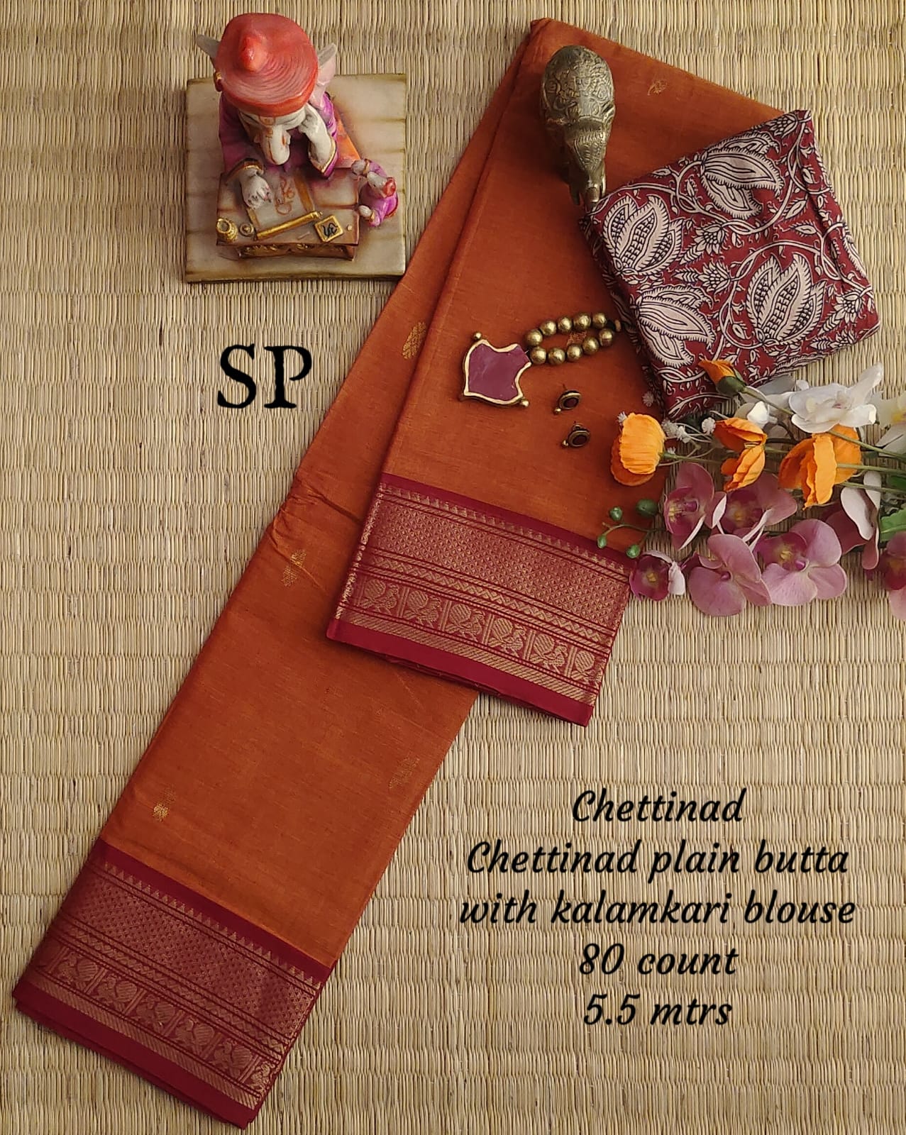 Chettinad fancy cotton saree
